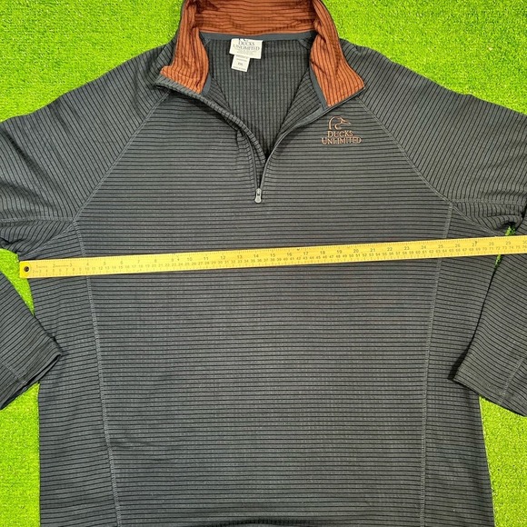 Ducks Unlimited 1/4 Zip 2XL Ripped Performance Outdoor Pullover Golf Quilted - Picture 5 of 7